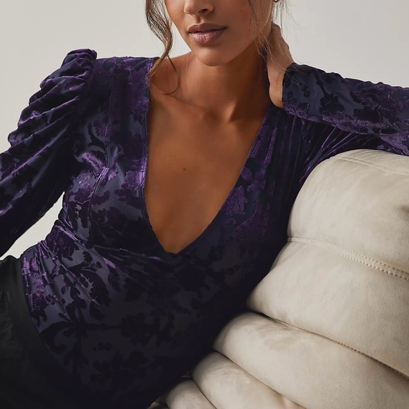 Free People Magic Hour Bodysuit Deep Sea Combo - Picture 2 of 4